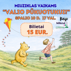 Pūkuotuko gimtadienio bilietai - 15 Eur