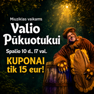 Pūkuotuko Gimtadienio Kuponas, bilietai 15 eur.