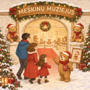 Kalėdinis Meškinų muziejaus bilietas Sekmadienis 12/13