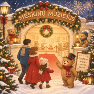 Kalėdinis Meškinų muziejaus bilietas Ketvirtadieniui 12/31